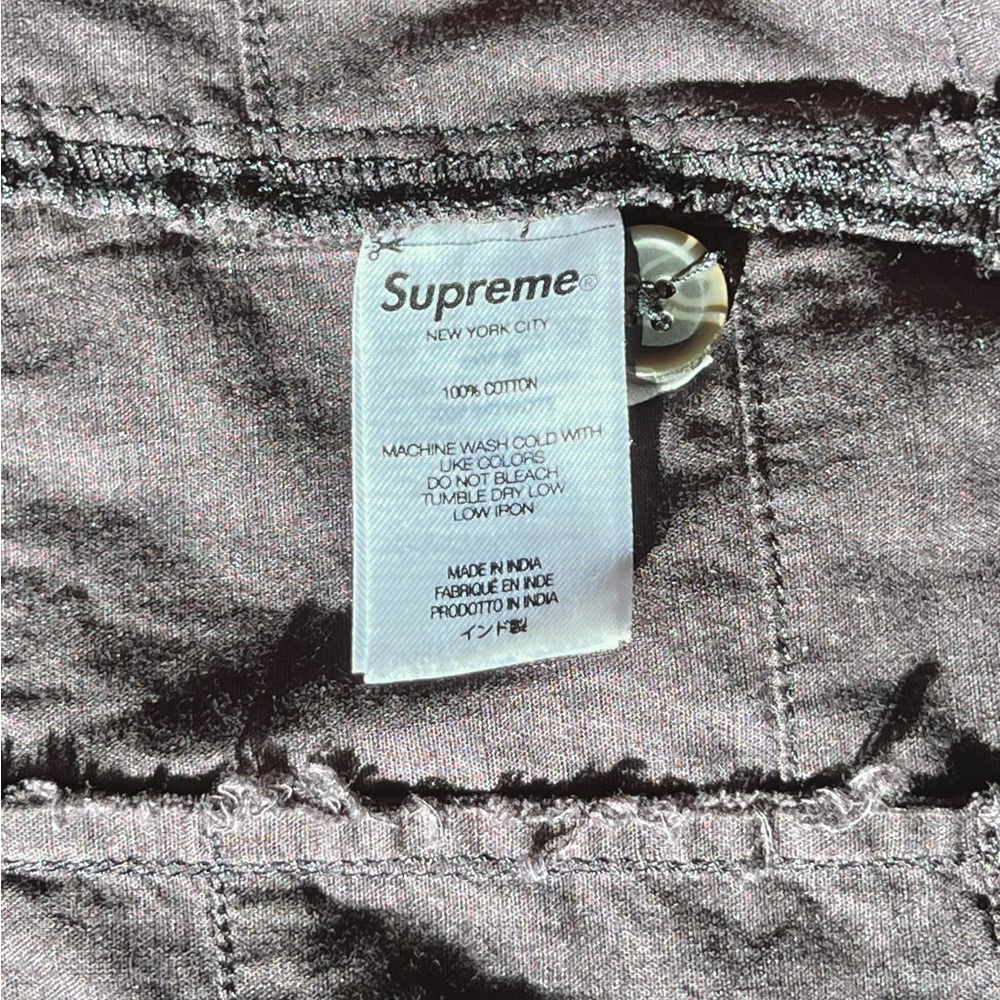 Supreme Ss23 Patchwork Button-Up Black Shirt, S - image 4